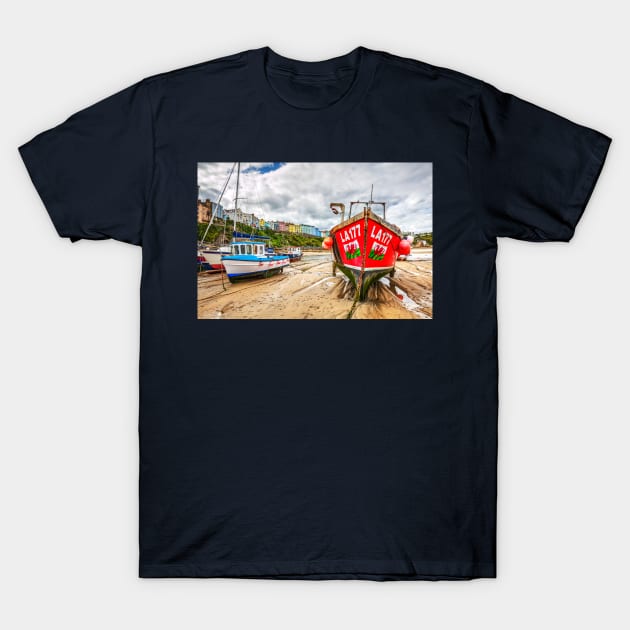 Tenby, Wales, Boat T-Shirt by tommysphotos